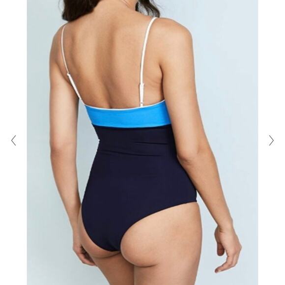 Tavik Scarlett Colorblock One-Piece Swimsuit Blue UPF50 Small - Picture 4 of 4